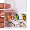 5 st/set Crankbait Minnow Fiskeagn - Livslikt Vaggande Hårt Bete Topwater Swimbait, för Havsabborre Öring Fiske i Sötvatten