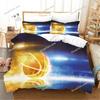 Basketball Duvet Cover Set Hit The Broken Wall Ball Theme Bedding Set for Kids Teens Queen King Size Soft Quilt Cover