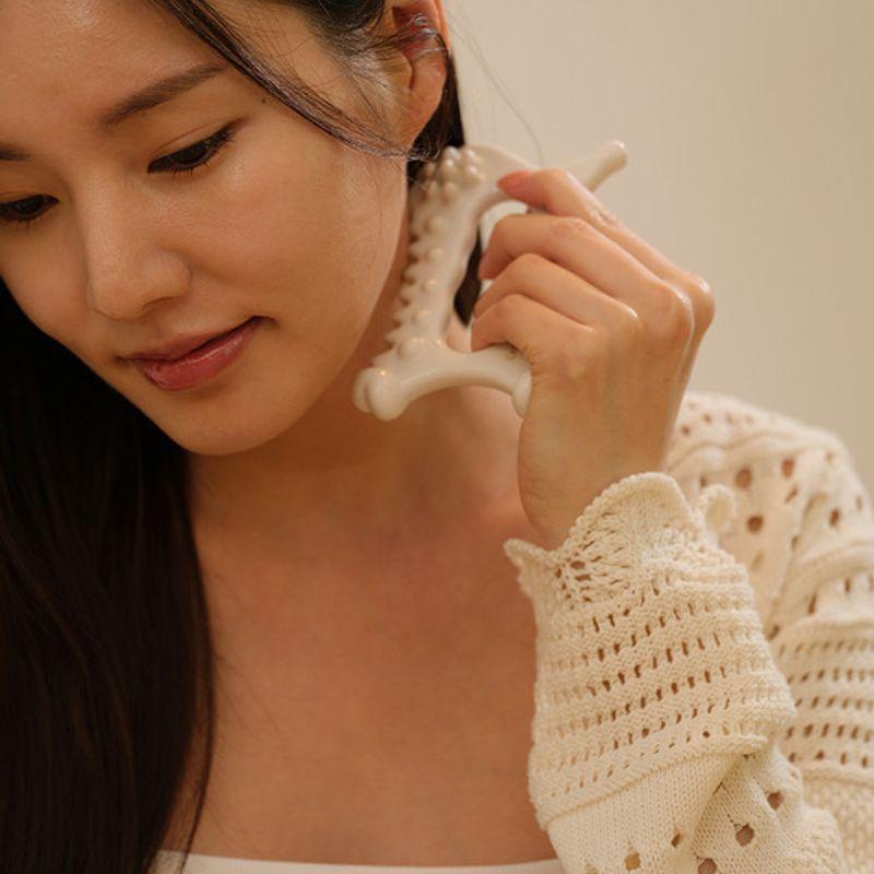 Face Body Acupressure Ceramic Detox Gua Sha Massager