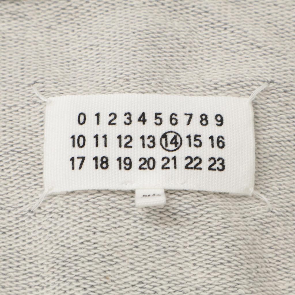 Maison Margiela S50GU0071 2018 Gray Eight-shaped Zipper Parka 5 ZIP HODDIE tops 44 grayUsed
