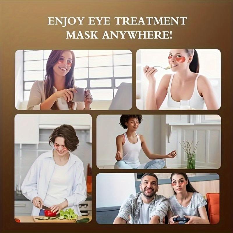 Măști de Ochi Fermificatoare cu Peptide de Cafeină cu Acid Hialuronic și Niacinamidă - Lifting, Tonifiere, Luminozitate și Hidratare pentru Toate Tipurile de Piele, Ideale pentru Îngrijirea Ochilor