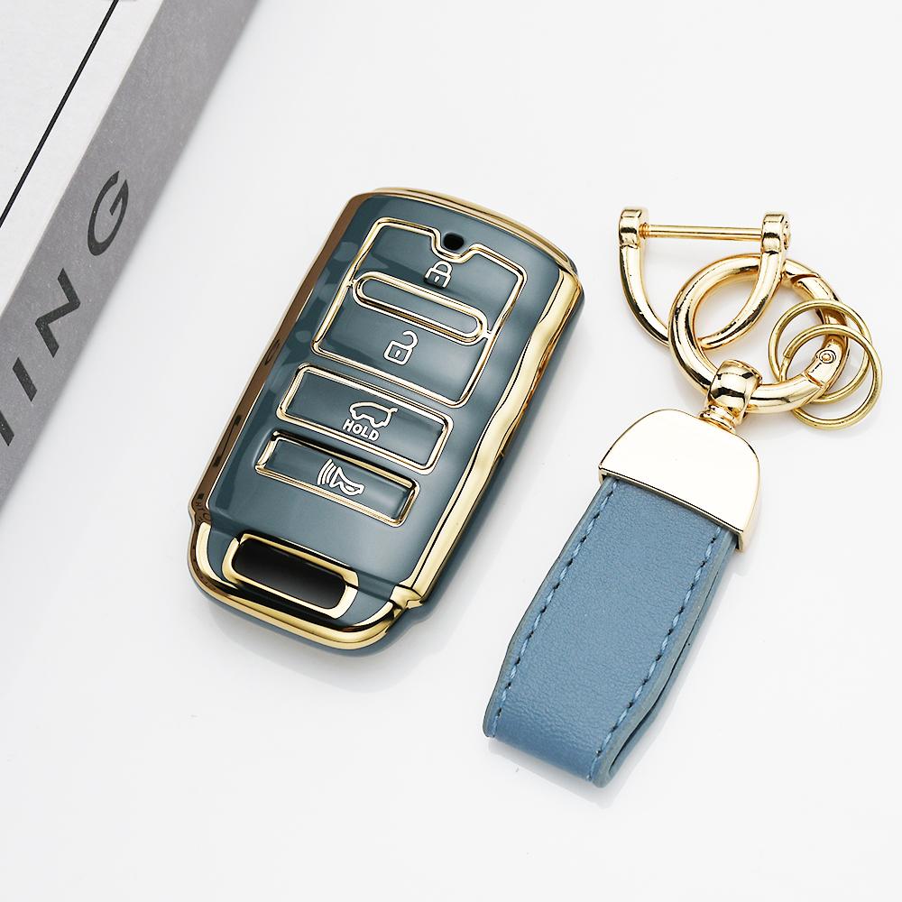 4 Buttons Tpu Keyless Auto Shell Fob Cover For Kia New K7 Cadenza K9 K7 K-04 Sorento K900 Car Key Case Holder Keychain Protector