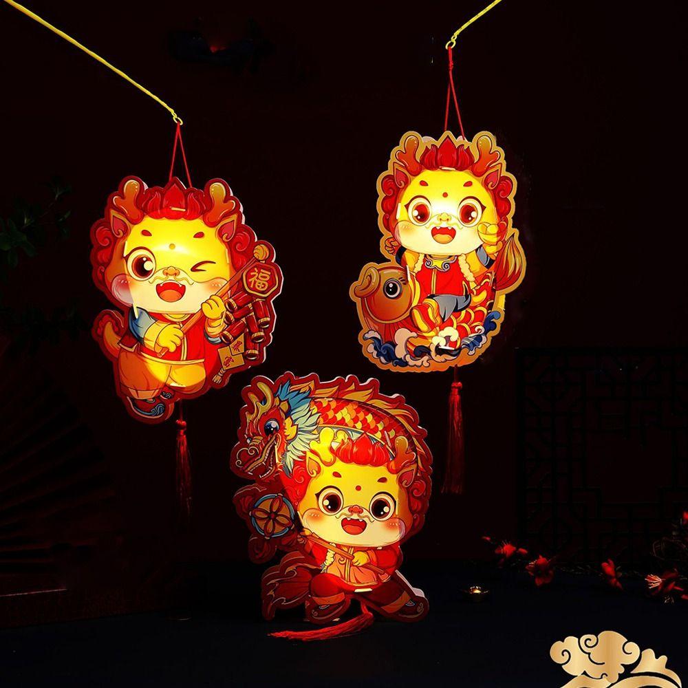 

Chinese Style Chinese Dragon Lantern Glowing New Year Portable Lantern New Year
