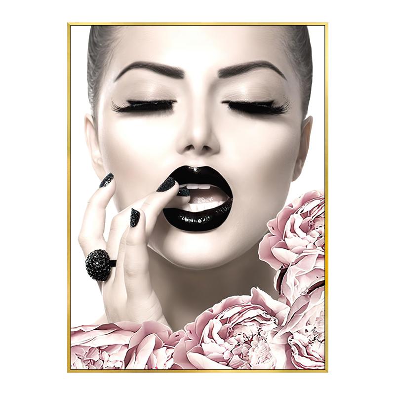 

Nordic Pink Flower Perfume Poster High Heels Fashion Sexy Woman Decorative Prints Paints Canvas Wall Pictures Girl Room Decor 21x30cm No Framed
