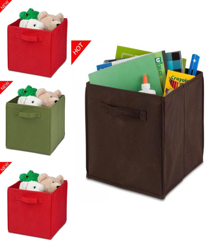 Modern Foldable Fabric Storage Box For Bedroom With 21l Capacity For Clothes Toys