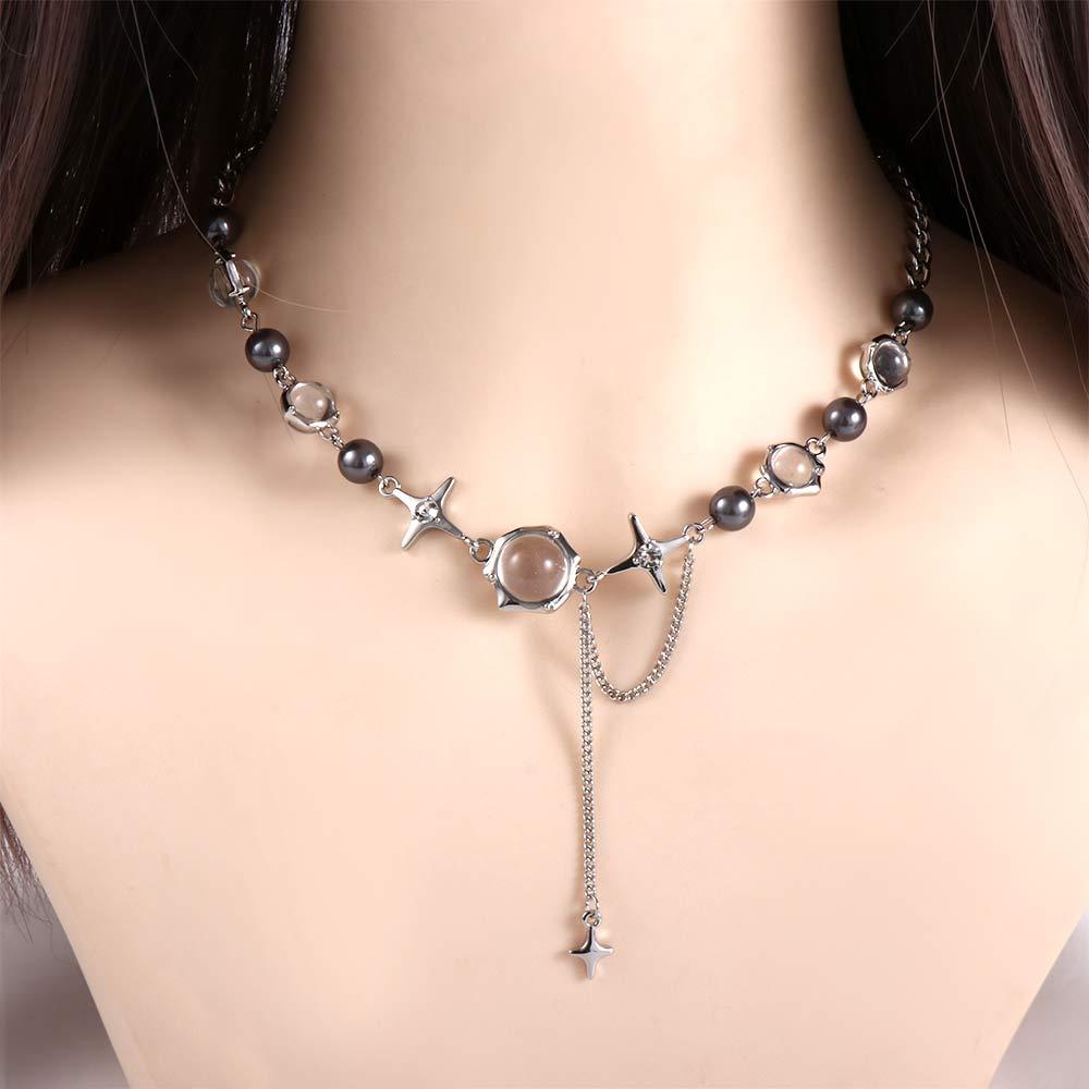 Pendant Korean Style Choker Women Jewelry Accessories Exquisite Star Necklace Moon Stone Bracelet