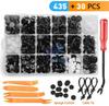 435pcs Car Body Plastic Trim Retainer Fastener Clips Push Pin Fender Bumper Tool