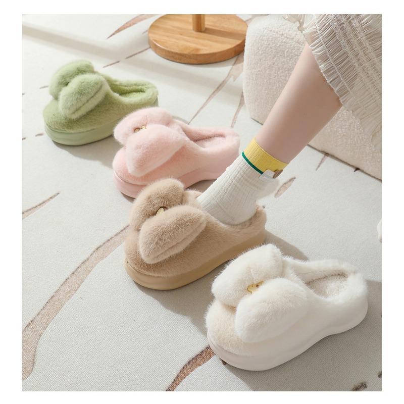 Vinter Plysch Bomull Tofflor Dam Varma Tofflor