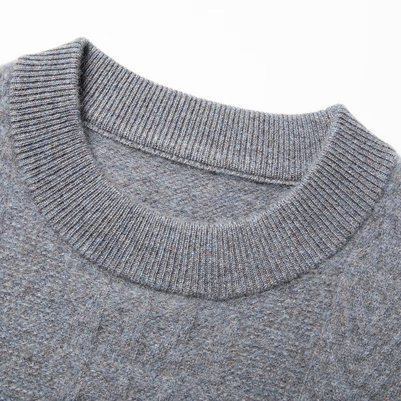 Eleteam Men's Merino Wool & Cashmere Blend Knit Sweater