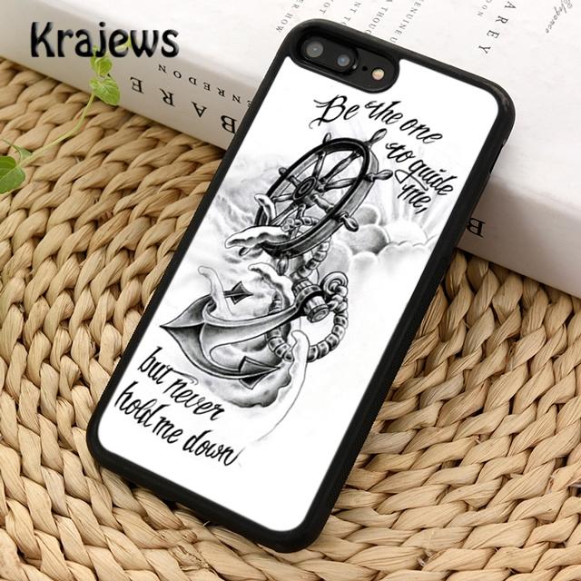 Krajews Classical Small Anchors Phone Case Cover For iPhone 16 15 SE2020 14 6 7 8 plus 11 12 13 pro max Plus coque Fundas