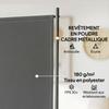 Garden Privacy Screen, 3 Panels, Blackout, Metal Legs, 260 X 180 Cm, Dark Grey