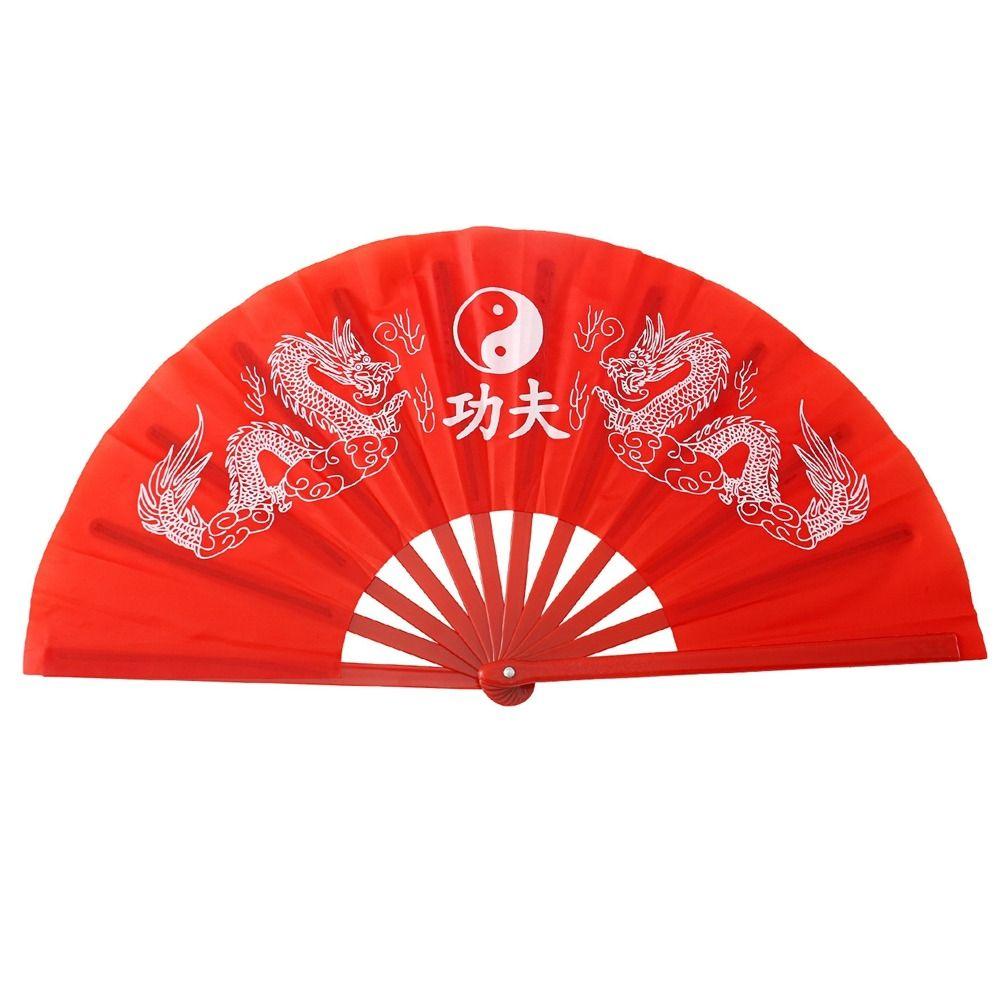 Plastic Bone Dance Performance Fan 34cm Hand Folding Stage Fan  Wedding Party Decor