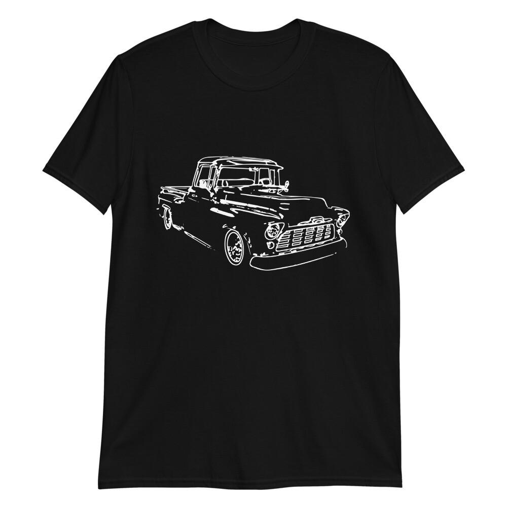 1956 Chevy 3100 Big Window Antique Pickup Truck Gift Short-Sleeve Unisex T-Shirt XXXXL