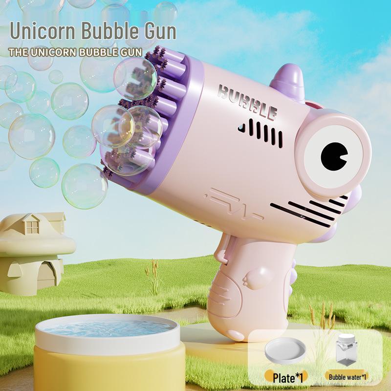 Hot-Selling Automatic Luminous Gatling Bubble Gun - Perfect Toy for Kids