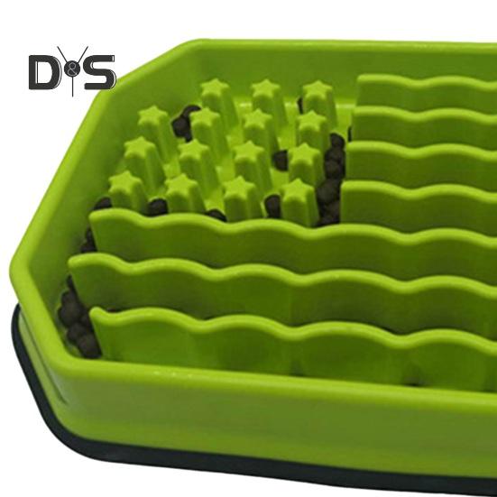 Slow Feeder Dog Bowl Non Slip Dog Slow Feeding Bowl Pet Puzzle Feeder Prevent Choking Dog Bowl for Small Medium Breed