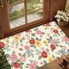 Watercolor Floral Butterfly Area Rug Non Slip Soft Floor Carpet for Living Room Bedroom Nursery Entryway Spring Decor  Rug