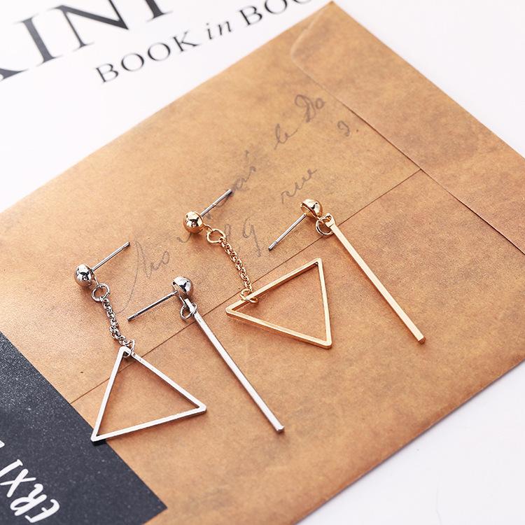 Korean version of geometric elements, star hollow shape AB earrings, stud earrings, earclips, fake stud earrings, long earrings.