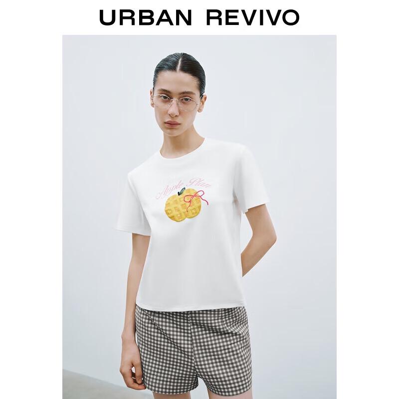 

UR 2025 Women s Fun Fruit Print Short Sleeve T-Shirt XS