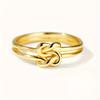 Ladies' Fashionable and Personalized Knot Ring, Creatively Designed, Suitable for Both Men and Women's Daily Casual and Simple Style