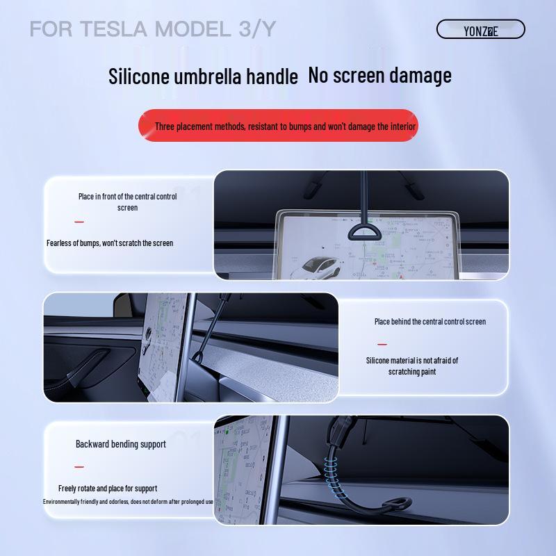 Tesla Model 3/Y Windshield Sunshade: Heat Insulating Sun Visor for Refreshed Model
