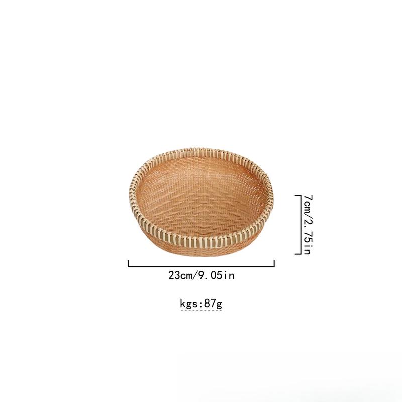 Bamboo Woven Fruit Storage Basket