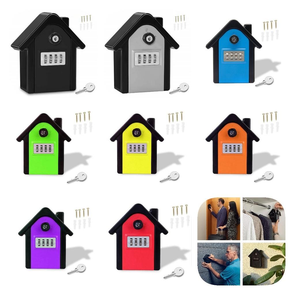 Box Key Lock Extra Safe Outdoor Large Capacity Wall Mounted 4 Combination Digit