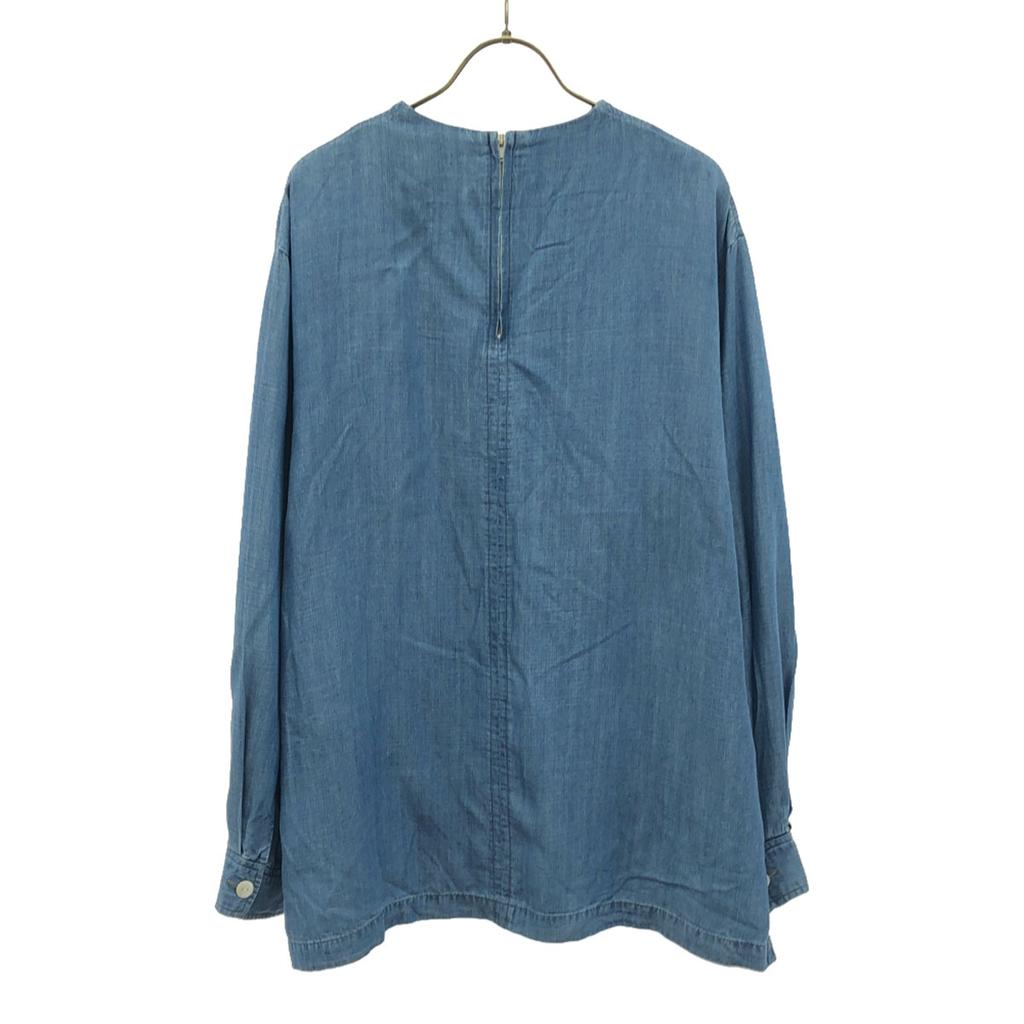 AMERI UNDRESSED Long sleeve No color pullover shirt M blue Back zip Women Used