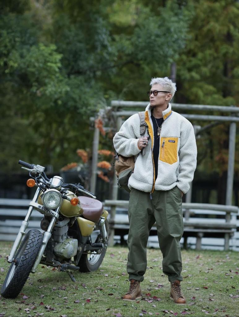 Bataan Autumn/Winter Unisex Lambswool Stand Collar Jacket—Casual and Versatile Trendy Design