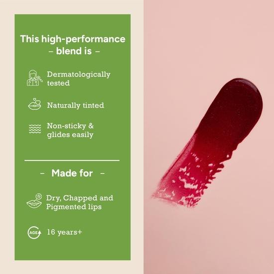 CITTA Beetroot Lip Balm SPF15 With Natural Pink Tint | For Pigmented, Dry Chapped Lips | With Shea Butter, Castor Oil & Vit E  | 5g