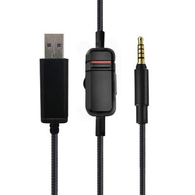Quality 3.5mm Headphone Cable for MMX300 Headphones Wire Improve Your Gaming Experience Long Lasting Nylon Braided Cord