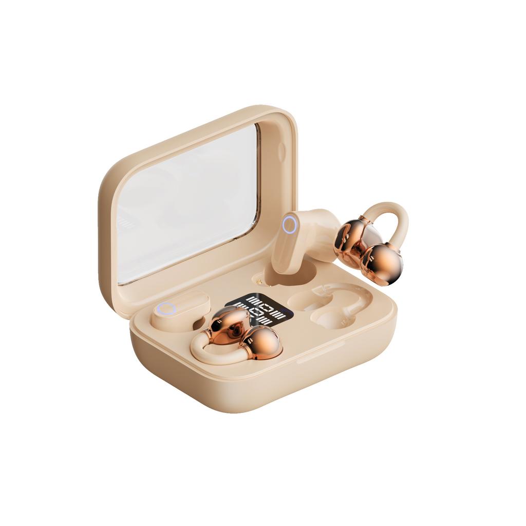 New 2-in-1 Wireless Bluetooth Headphones with Ultra-Long Battery Life, Digital Display, Noise Reduction, and Bone Conduction Earphones