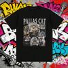 2025 Summer Vintage Pallas Cat Funny Meme Tee Shirt Men Women 100 Pure Cotton Printed Tshirt Cute Harajuku Oversized T Shirts