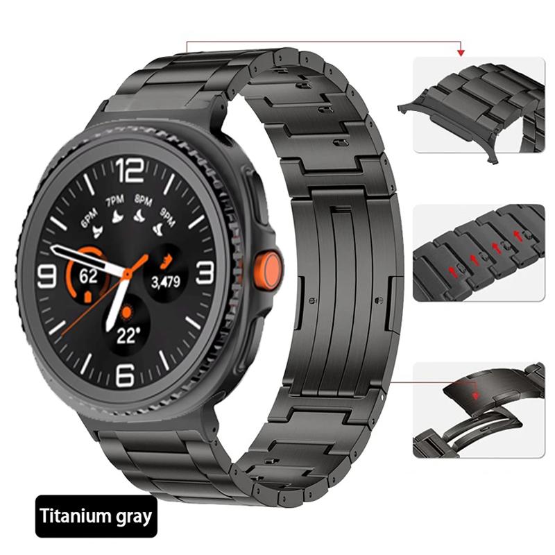 Quick-release Titanium Strap for Samsung Galaxy Watch 8/8 classic 44mm 40mm 46mm Bracelet Wristband Galaxy Watch 2026 Ultra 47mm