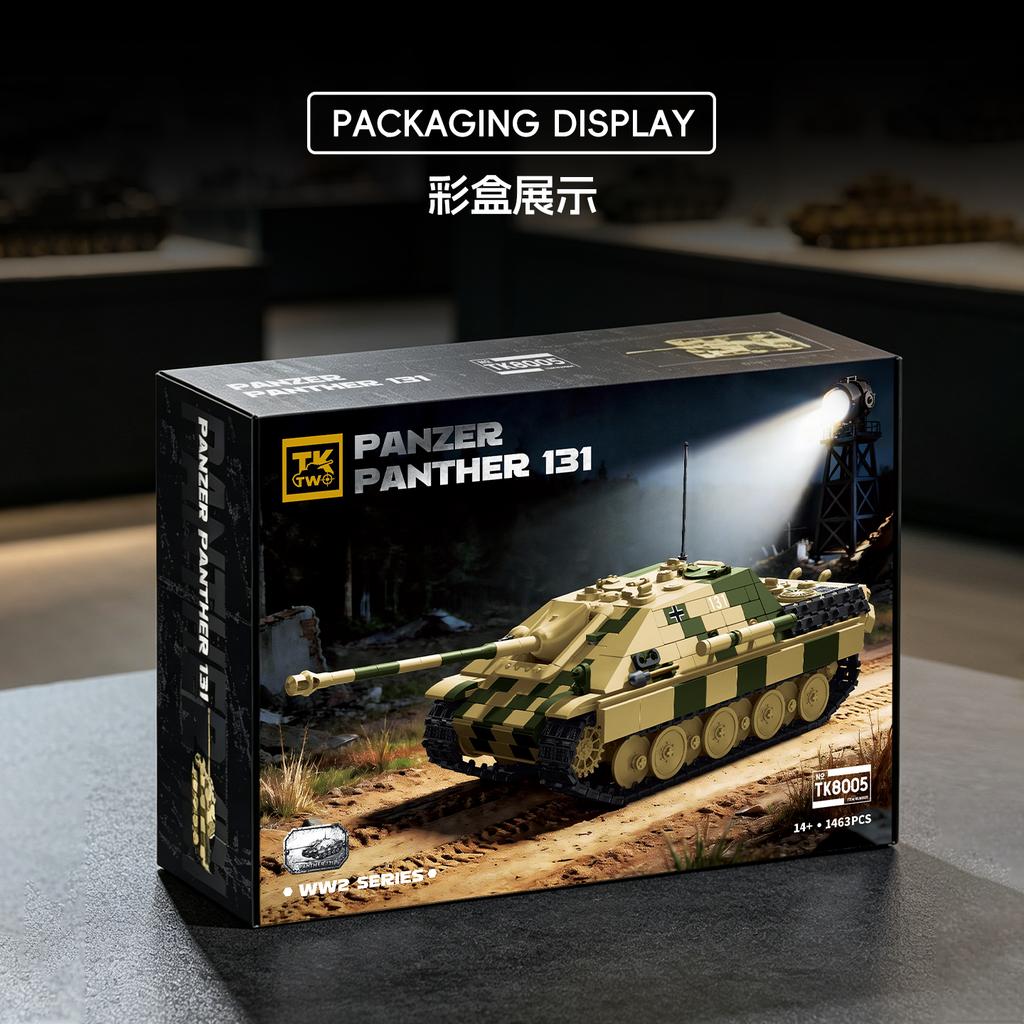 Seria Al Doilea Război Mondial Tanc Nou Leopard 131 Achiziție Completă în Aplicație Asamblare Jucărie Blocuri de Construcție Militare pentru Băieți Ediție de Colecție Zi de Naștere