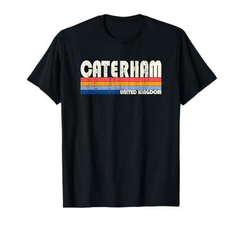 Retro Vintage 70s 80s Style Caterham, UK T-Shirt