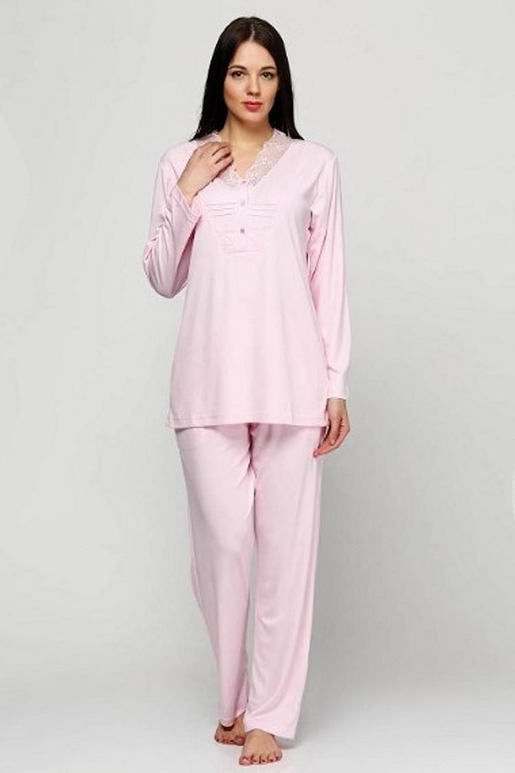 

комплект: блуза та штани Bambaska (86374) 48(XL) рожевий