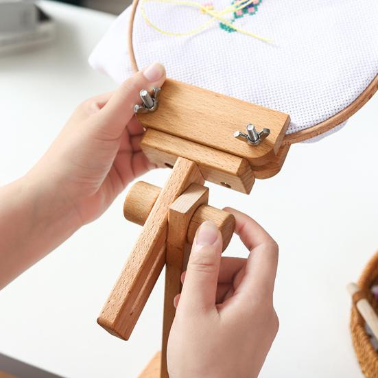 Support de cerceau de broderie Compact, Portable et robuste, cadre de point de croix, fournitures ménagères