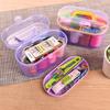 Portable Needle and Thread Kit with Storage Box - Multifunctional Sewing Tool Set