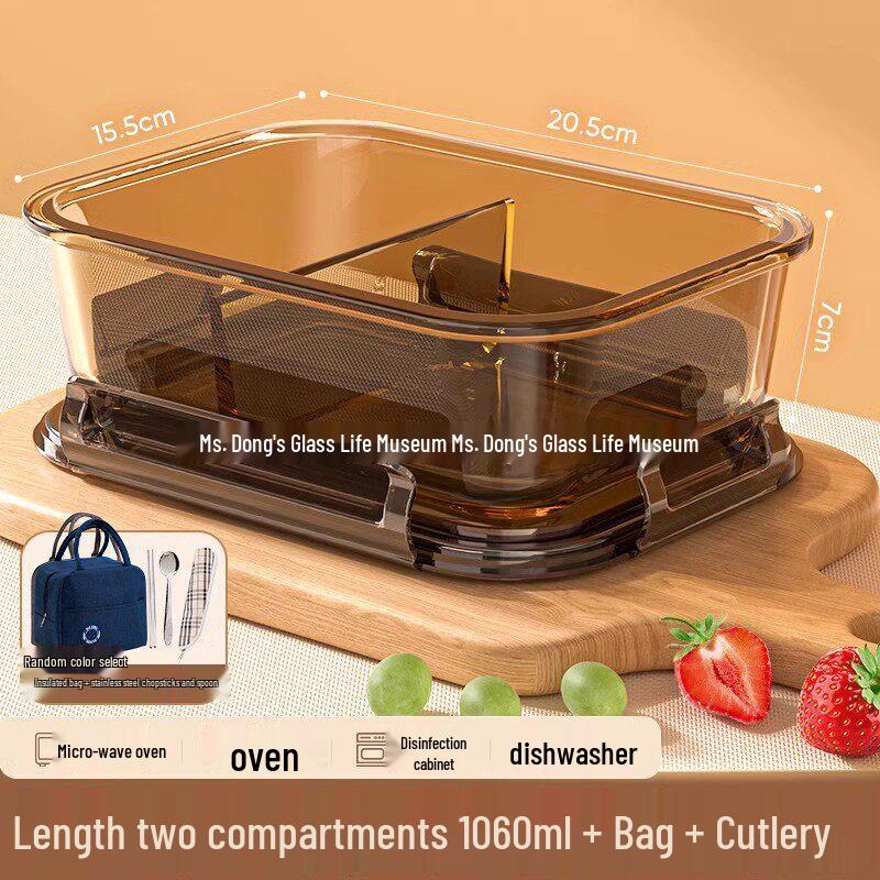 Qiwei Glass Microwaveable Lunch Box