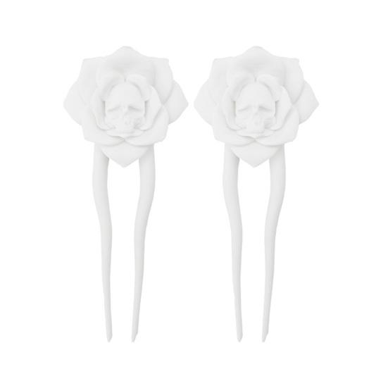 1/2Pcs Hair Stick Skull Rose Flower Shape Hairpin Dark Design Hairpin Weddings Parties Photography Girl Hair Accessories