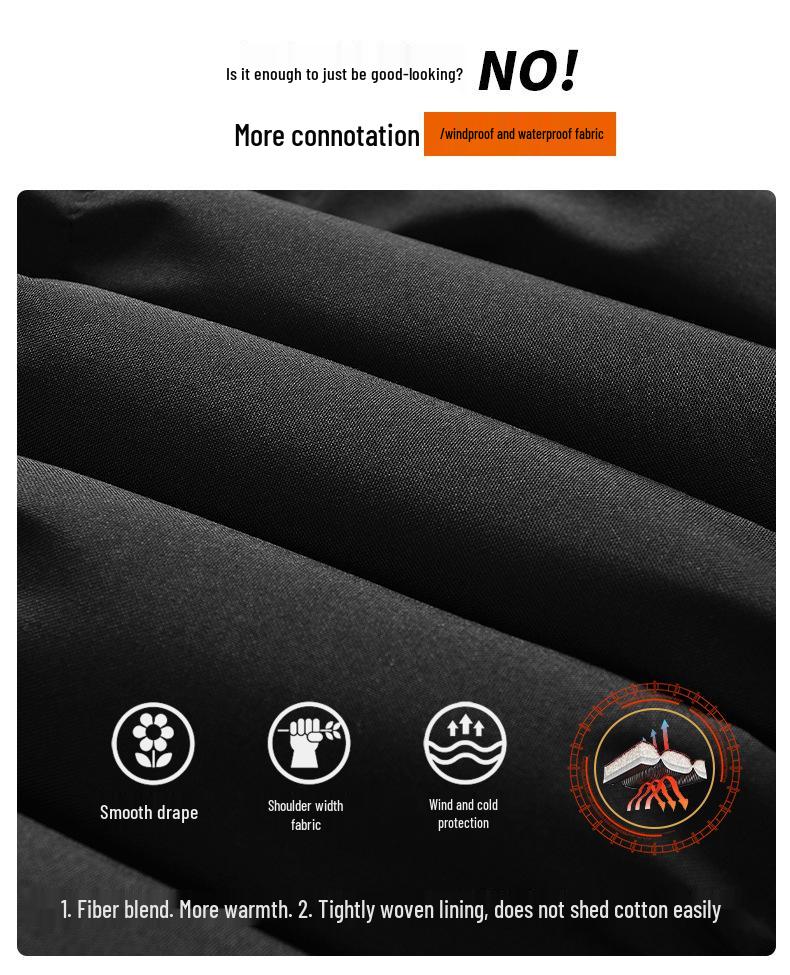 Korean Style Men's Casual Sleeveless Down Cotton Vest - Autumn/Winter, Plus Size