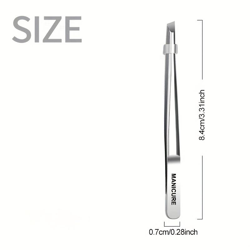 Xiaomi Stainless Steel Eyebrow Clip Angled Tweezers with a Tight Bite Easily Removing Fine Hairs Trim Brows Eyebrow Trimming Tools