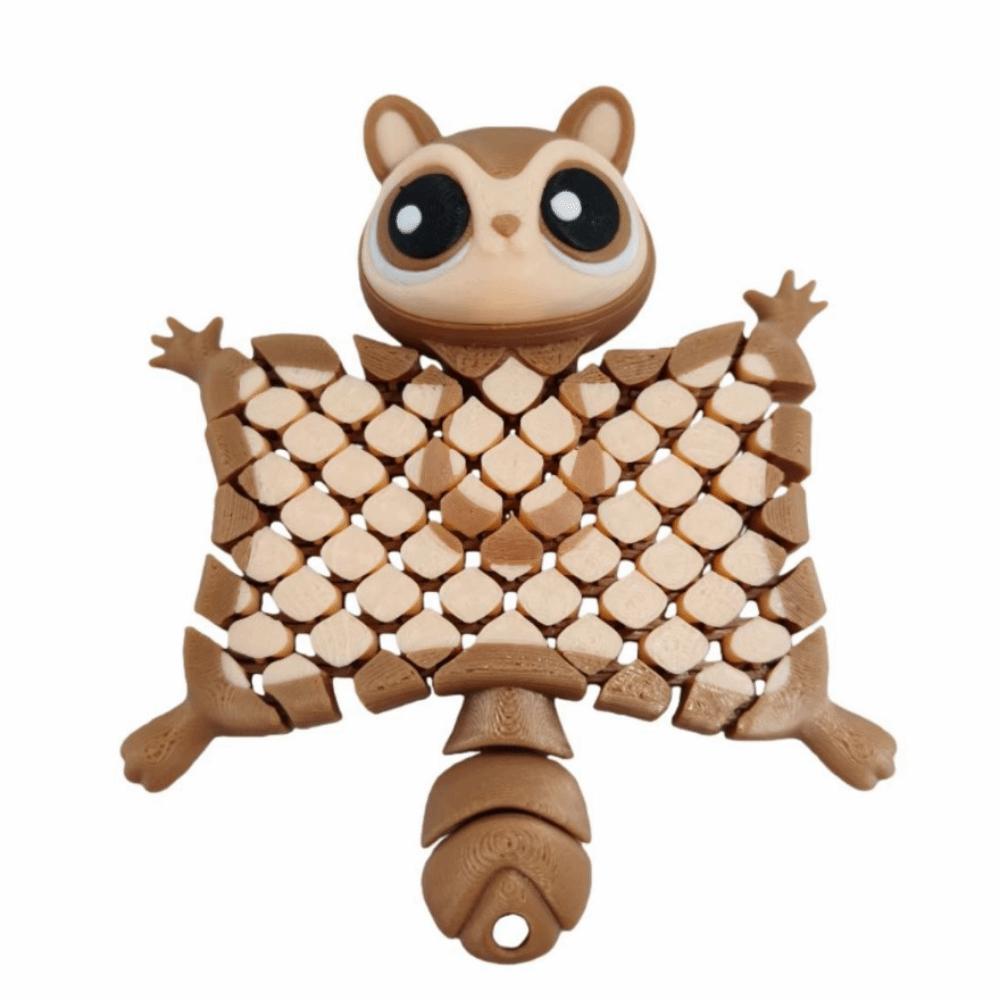 Cute Flying Squirrel Pendant Creative 3D Printed Simulation Toy Model Display