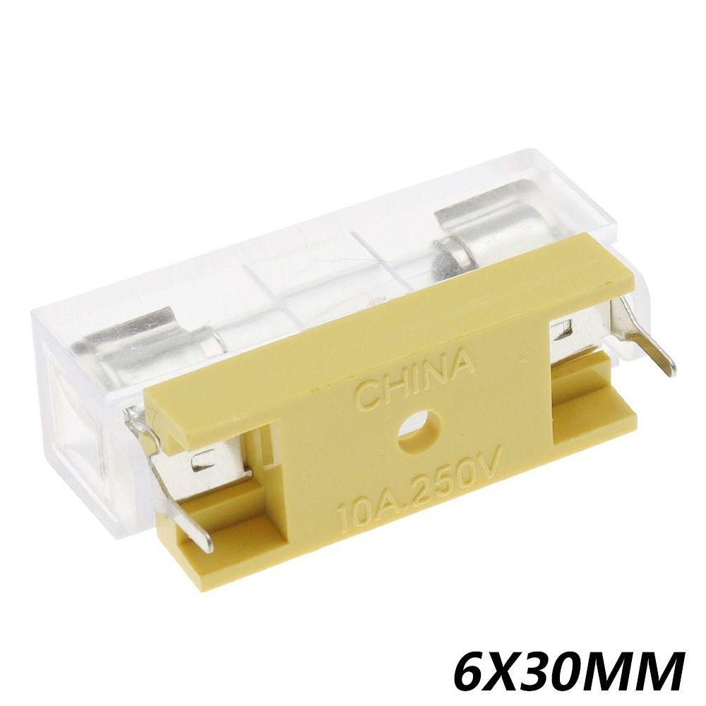 10Pcs/Set 5x20mm 6x30mm Glass Fuse Holder  for Automotive Applications Electrical Circuit Protection