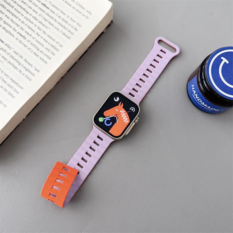 Silicone Loop Magnetic Strap For Apple Watch Band 44mm 40mm 45mm 49mm 41mm 38mm 42mm Bracelet iWatch Series 8 3 5 4 SE 6 7 Ultra