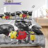 Legends Court Icons Action Three-piece Set(1 * Duvet Cover + 2 * Pillowcase, Without core)Soft and Comfortable Duvet Cover and Pillowcase Bedding Set