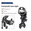 15*11cm 5 Pin Bow Sights Adjustable Archery Hunting Bow Sights Outdoor Archery Shoot Sports Equipment Tool-Less Archery Bowsight 5
