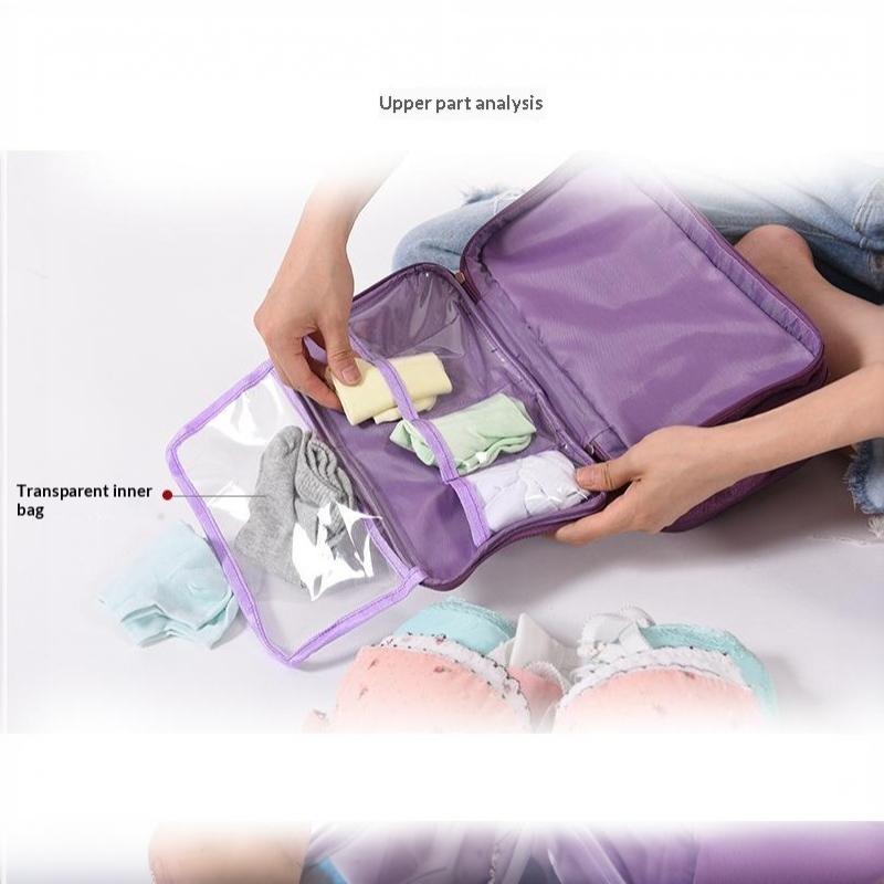 1Pcs Socks Cosmetics Clothes Pouch Underwear Storage Bag Travel Bra Organizer For Women Men Stuff Goods Accessories
