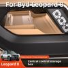 For Byd Leopard 8 Center Console Lower Storage Box Double-Layer Organizer Silicone Non-Slip Pad Interior Modification