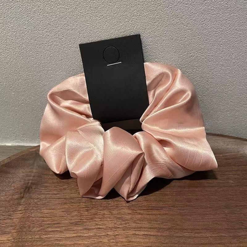 Oversized Scrunchies Satin Fabric Elastic Hair Ties Silk Hair Bands Ponytail Holder Hair Rubber Bands Hair Ties Rope